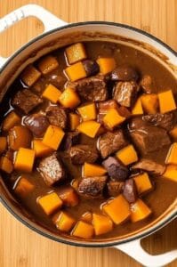 Beef Stew Featuring Pumpkin