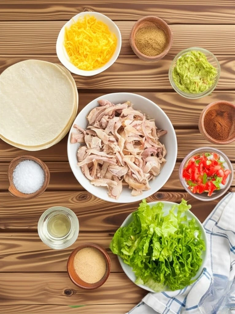 Oven-Baked Chicken Taquitos