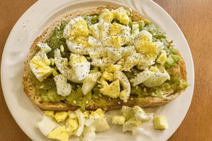 4-Ingredient Egg Avocado Toast