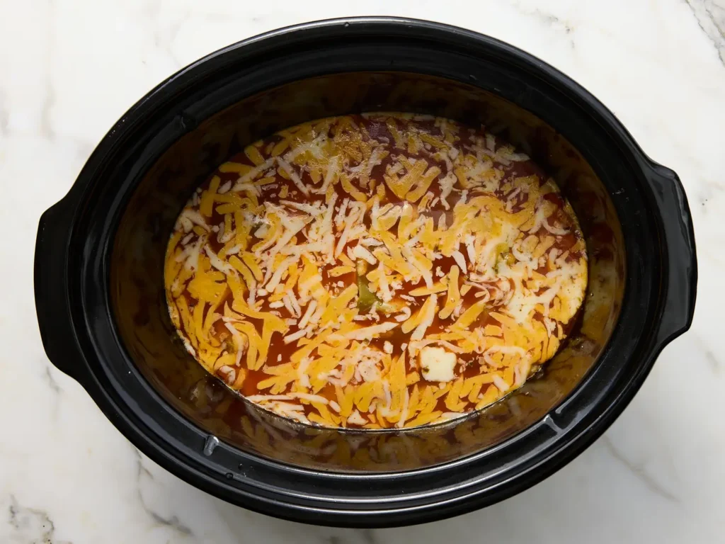 Slow Cooker Chicken Chile Relleno Casserole