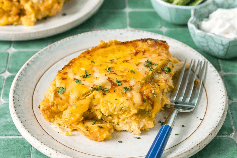 Slow Cooker Chicken Chile Relleno Casserole