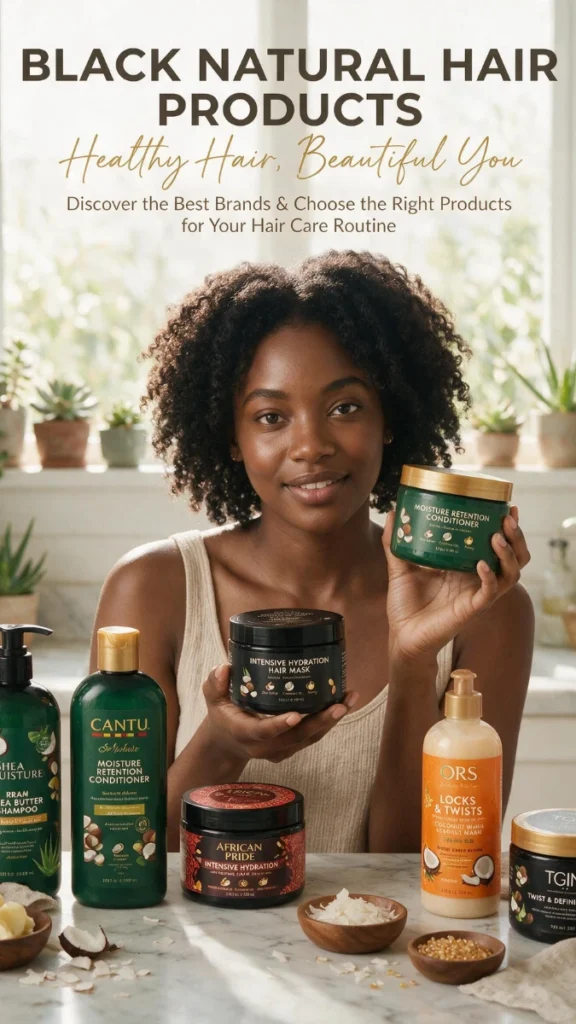 black natural hair products