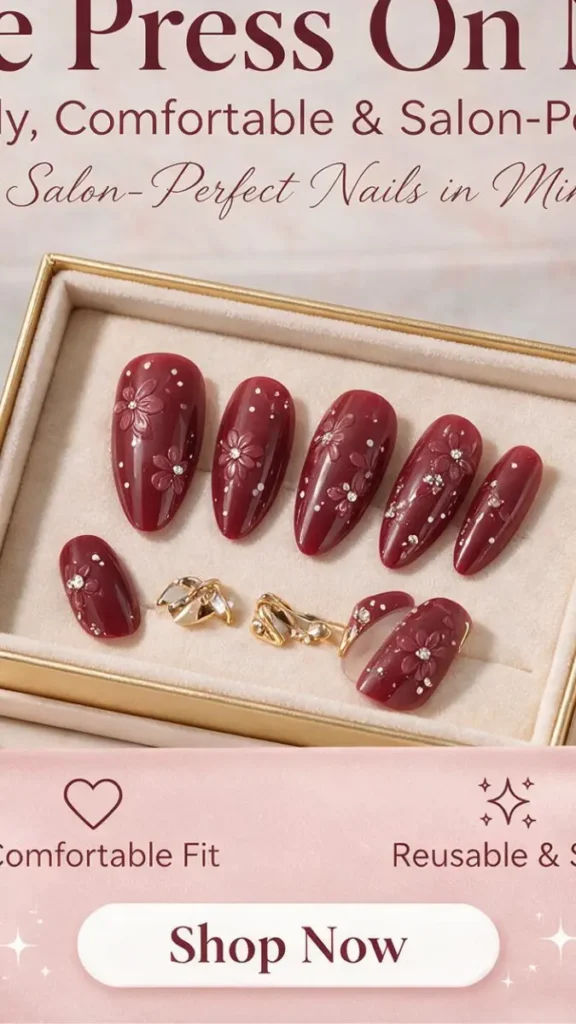 wide press on nails