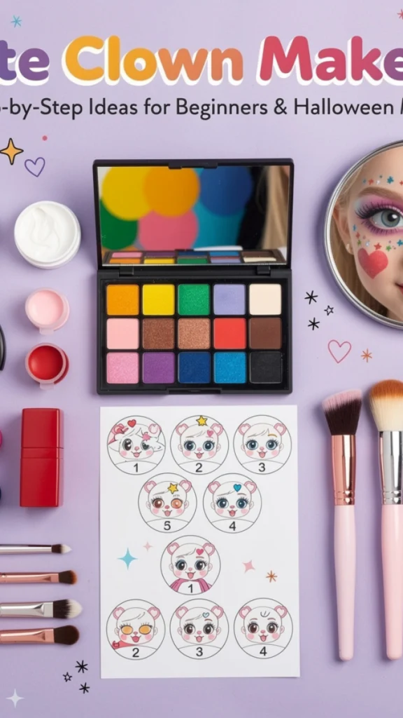 cute clown makeup