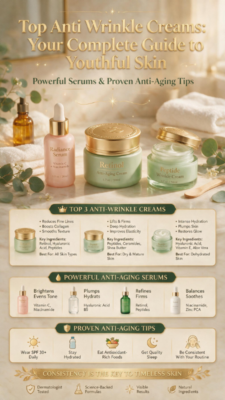 top anti wrinkle creams
