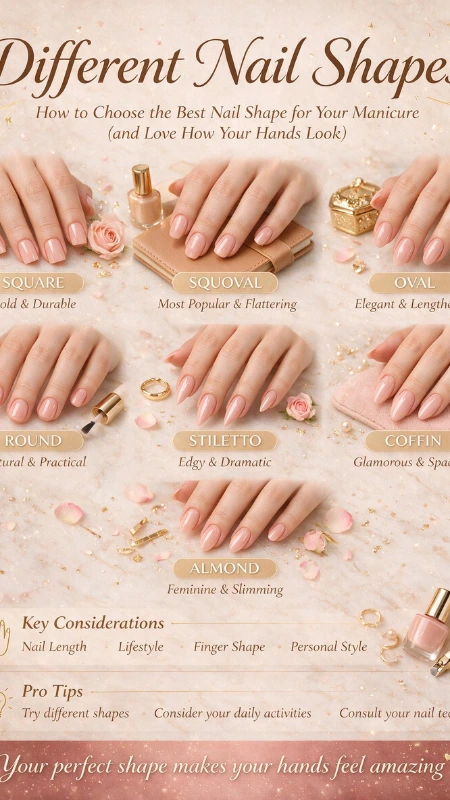 different nail shapes
